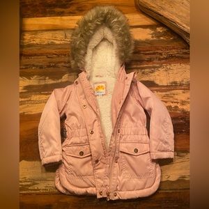 Girls 3T jacket with furry hood